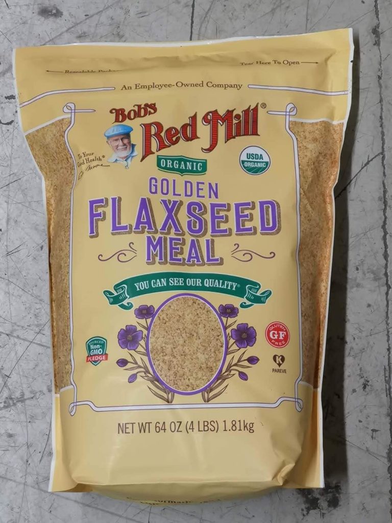 64oz Organic Whole Ground Golden Flaxseed Meal Bobs Red Mill (4 Pounds Total)