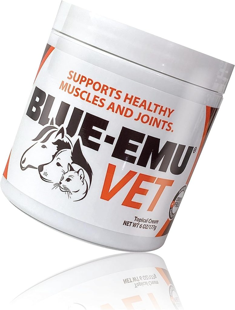 Blue Emu Vet Skin  Joint Soothing Cream - Moisture Relief  Joint Support for Your Furry Friends - 6 oz Jar