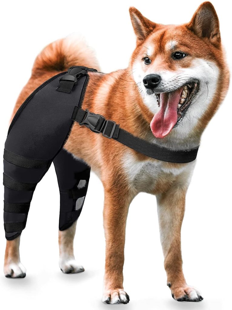 MewMewLand Dog Knee Braces, ACL, CCL, Extra Support for Pain Arthritis, Dog ACL Brace Hind Legs, Black Small