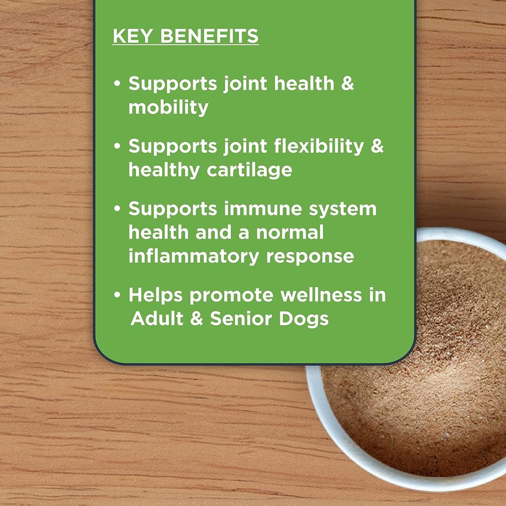 Nulo Functional Powder Hip  Joint Dog Supplement with Glucosamine, Helps Support Dog Joint Health  Mobility, 60 Servings