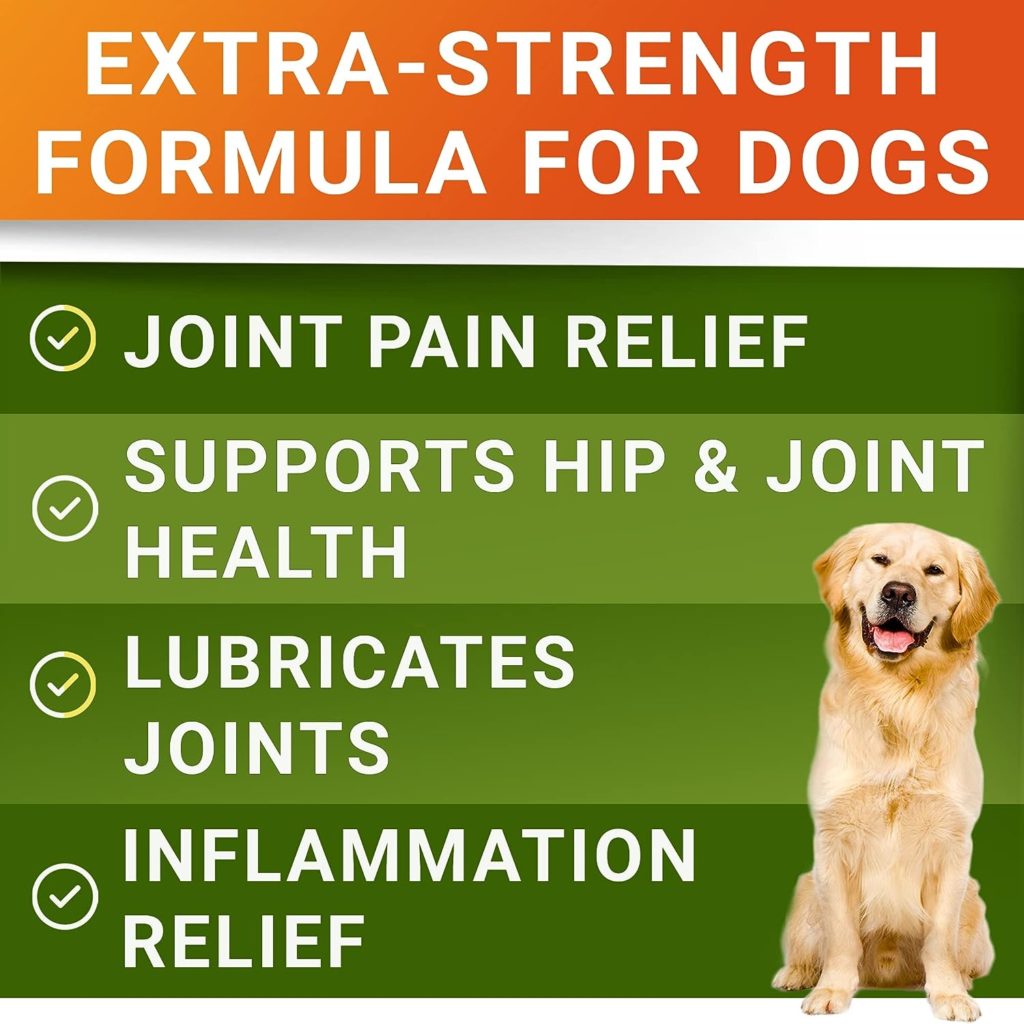 Senior Advanced Glucosamine Joint Supplement for Dogs - Hip  Joint Pain Relief - Small + Large Breeds -Omega-3 Fish Oil - Chondroitin, MSM- Mobility Soft Chews for Older Dogs - Bacon Flavor - 120Ct