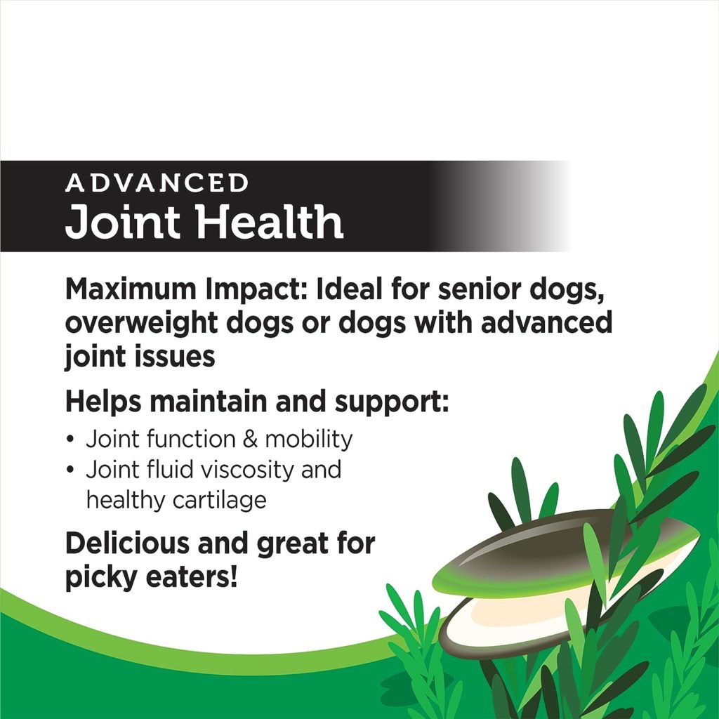 Solid Gold Hip and Joint Supplement for Dogs - Glucosamine Chondroitin MSM for Advanced Joint  Mobility Support - Omega 3 Fish Oil Antioxidant  Immune Health Support - 120 Soft Chews