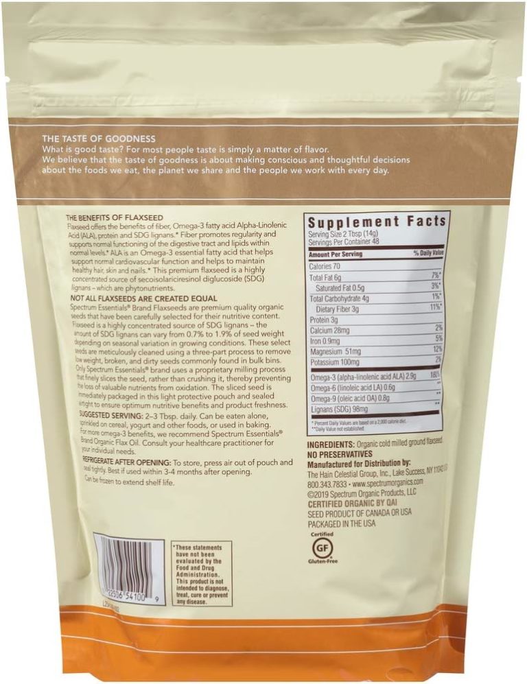 Spectrum Essentials Organic Ground Premium Flaxseed Review