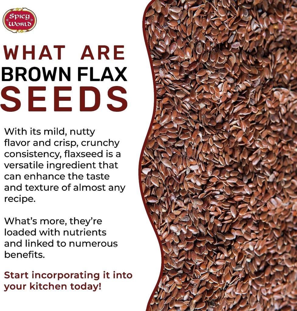 Spicy World Brown Flaxseed, 10 Pound Box