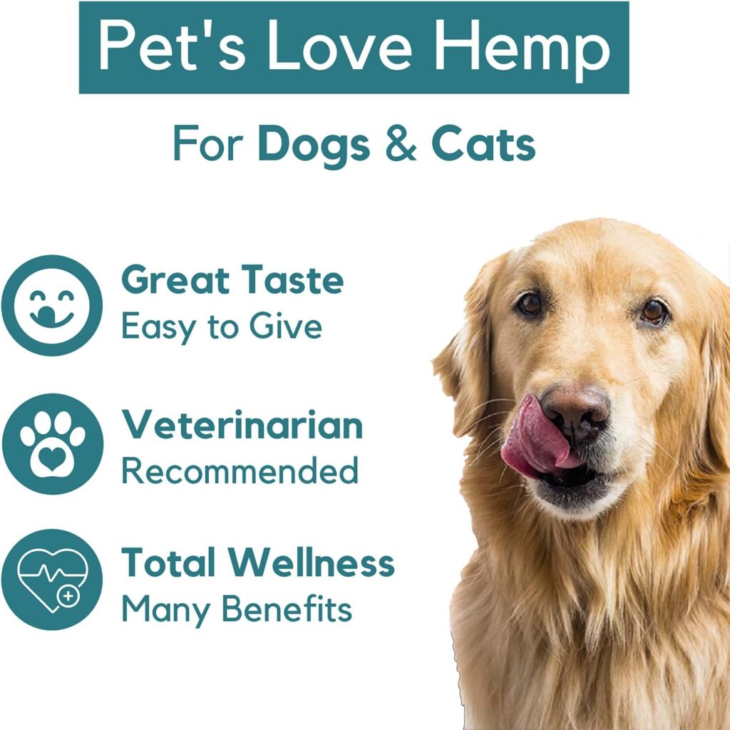 PB Pets Hemp Oil for Dogs and Cats - Organically Grown - Made in USA - Helps with Anxiety, Hip  Joint, Pain, Arthritis, and Stress - with Omega Complex (1-Pack)