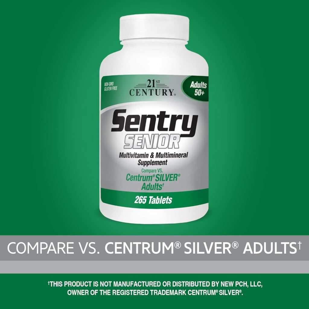 21st Century Sentry Senior Tablets, 125-Count (22390)