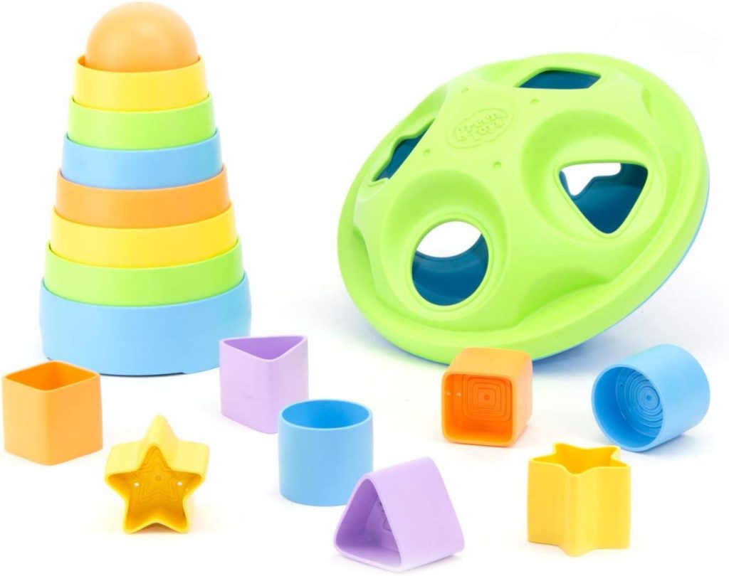 Green Toys Stacker  Shape Sorter Set