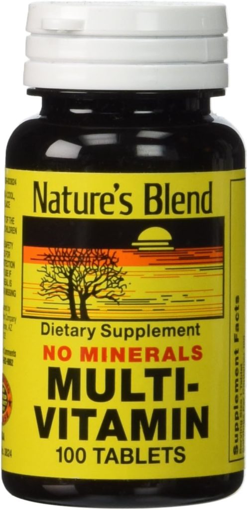 Natures Blend Multi-Vitamin No Minerals 100 Tabs (Model: 3824)