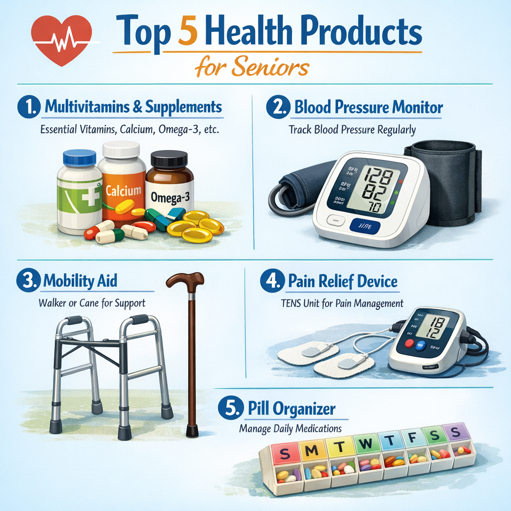 Top 5 Health Products for Seniors: Reviews and Recommendations